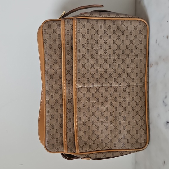 GUCCI: Rare 70s Micro GG Large Messenger Bag - Picture 2 of 13